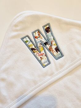 Personalised Initial Children's Hooded Towel, 2 of 6