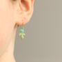 Tiny Oak Leaf Earrings, thumbnail 3 of 6