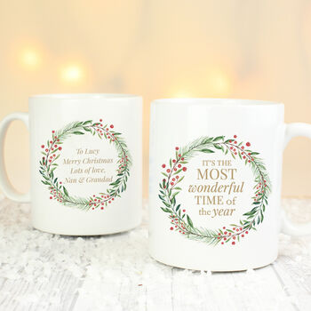 Personalised Wonderful Time Of The Year Christmas Mug, 3 of 3