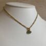 18 K Gold Plated Mint Green Pendant Necklace, thumbnail 3 of 5