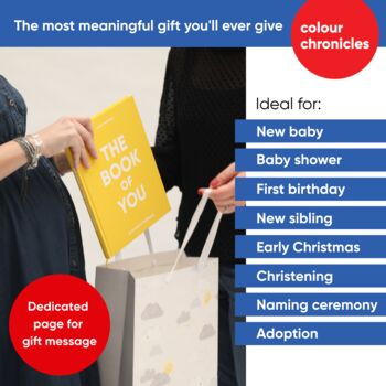 Baby's 1st Christmas Gift Childhood Memory Journal Blue, 6 of 12