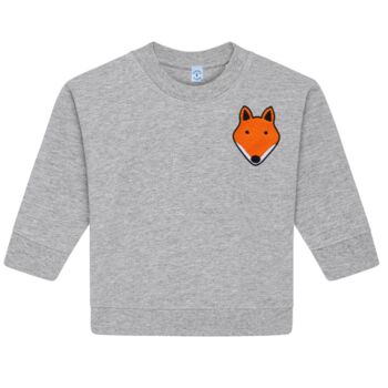 Babies Fox Organic Cotton Sweatshirt, 4 of 8