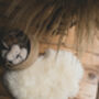 Baa Baby Sheepskin Rug Ivory Long, thumbnail 1 of 5