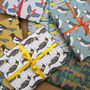 Luxury Bird And Animal Birthday Wrapping Paper, thumbnail 1 of 8