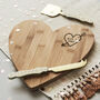 Carved Heart Personalised Chopping/Cheese Board, thumbnail 1 of 6
