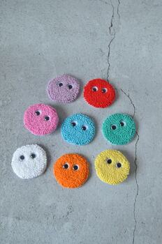 Cute Googly Eyes Punch Needle Phone Grip, 2 of 6