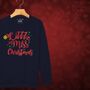 'Little Miss Christmas' Glittery Girls Christmas Jumper Sweatshirt, thumbnail 8 of 12