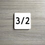 Stylish Small Square House Number, thumbnail 8 of 9