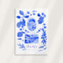 Scenes Of Amalfi Coast, Italy Blue Tile Inspired Travel Print, thumbnail 9 of 11