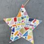 Wish Upon A Star Child’s Mosaic Christmas Craft Kit, thumbnail 3 of 4