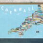 Cornwall Map Upcycled Collage Card, thumbnail 1 of 3