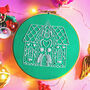 Gingerbread House Christmas Embroidery Kit, thumbnail 4 of 6