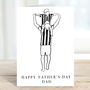 Father Son Football Card For Father's Day, thumbnail 2 of 8