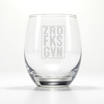 Zro Fks Stemless Wine Glass, 6 of 6