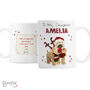 Personalised Boofle Christmas Reindeer Mug, thumbnail 4 of 4