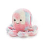 Soft Cuddly Giant Handwarmer Rainbow Octopus, thumbnail 2 of 2