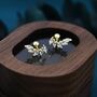 Marquise Cz Cluster Screwback Earrings, thumbnail 2 of 12