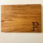 Personalised Letter Oak Chopping Board, thumbnail 5 of 6