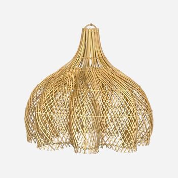 Timorese Flower Rattan Lampshade, 3 of 4