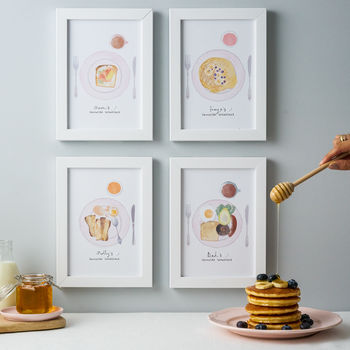 Personalised Family Breakfast Favourites Illustration, 3 of 9