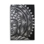 Grey Half Buddha Mandala 60x80cm, thumbnail 1 of 4
