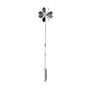 Diamond Clover Tie Pin/ Twist Tie Pin– Silver/Gold, thumbnail 3 of 6