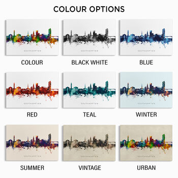 Southampton Skyline Cityscape Art Print, 3 of 12