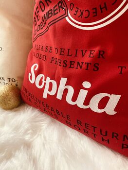 Personalised Christmas Sack For Kids, 3 of 5