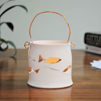 Ceramic Fish Personalised Tealight Holder, 3 of 6