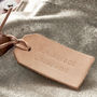 Personalised Handstamped Leather Luggage Tag, thumbnail 5 of 8