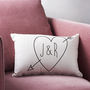 Personalised Initials Cupid Cushion, thumbnail 1 of 3