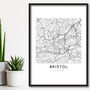Custom Location Map Print, Personalised City, Town Map, Any Location, thumbnail 4 of 10