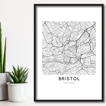 Custom Location Map Print, Personalised City, Town Map, Any Location, 4 of 10