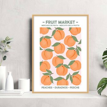 Fruit Market Kitchen Prints In Soft Pastel Colours, 3 of 4
