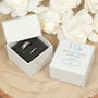 Personalised 'I Do' Double Wedding Ring Box, thumbnail 1 of 2