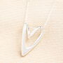 Sterling Silver Bubble Heart Pendant Necklace, thumbnail 1 of 3