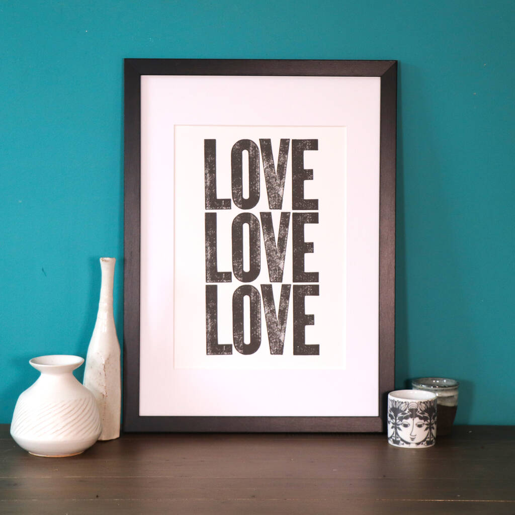 Love Limited Edition Letterpress Print, 1 of 5