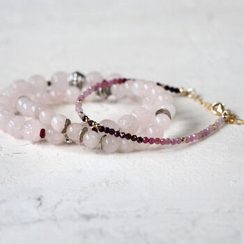 Skinny Ruby Bracelet In Gold Or Silver, 10 of 12