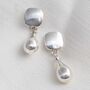 Sterling Silver Rain Droplet Studs, thumbnail 5 of 6