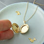 Round Small Locket Necklace, thumbnail 4 of 9