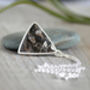 Triangular Turritella Agate Necklace, thumbnail 3 of 5