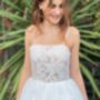 Maryanne In Ivory + Blush Teen Bridesmaid, thumbnail 2 of 11