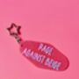 The 'Rage Against Beige' Sparkly Motel Keyring / Colour Lover Gift / Bold Statement Accessories / Funny Quote Keyring, thumbnail 2 of 8
