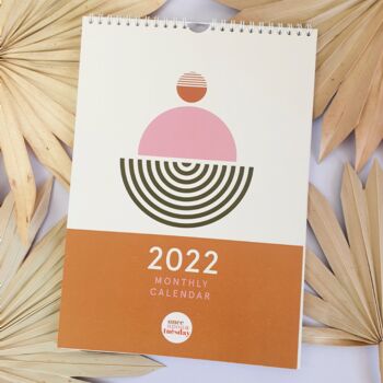 2022 Geometric Boho Wall Calendar, 9 of 9