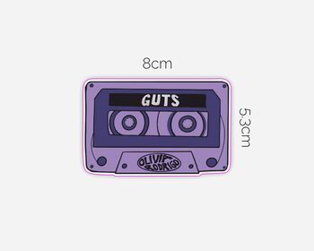 Olivia Rodrigo Cassette Guts Sticker, 2 of 2
