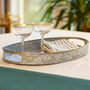 Galvanised Zinc And Gold Barware Serving Tray, thumbnail 1 of 7