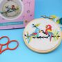 'Parrots' Mini Cross Stitch Kit, thumbnail 1 of 2