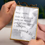 Personalised Brass Love Letter Frame, thumbnail 3 of 4