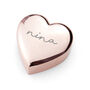 Personalised Rose Gold Plated Heart Trinket Box, thumbnail 4 of 4