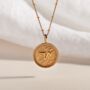 Thrive Gold Vermeil Plated Shorthand Pendant Necklace, thumbnail 5 of 9